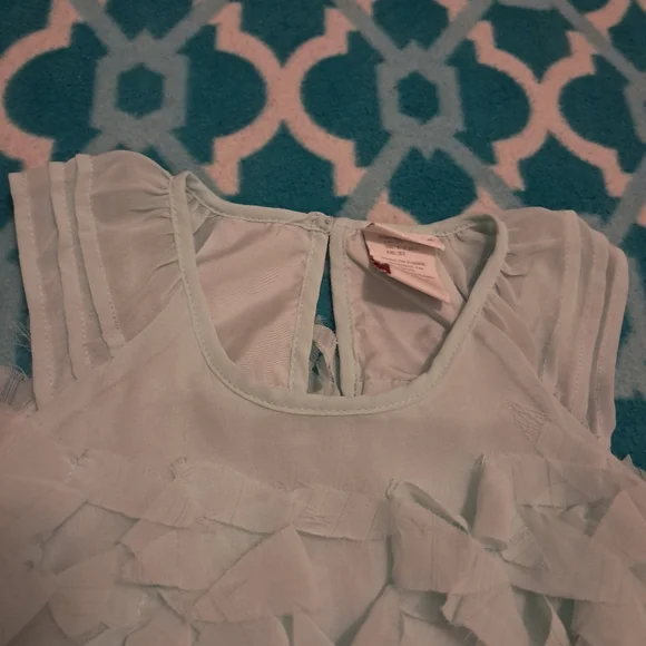 Little Girls Camilla Mint Colored Dress - Picture 3 of 5